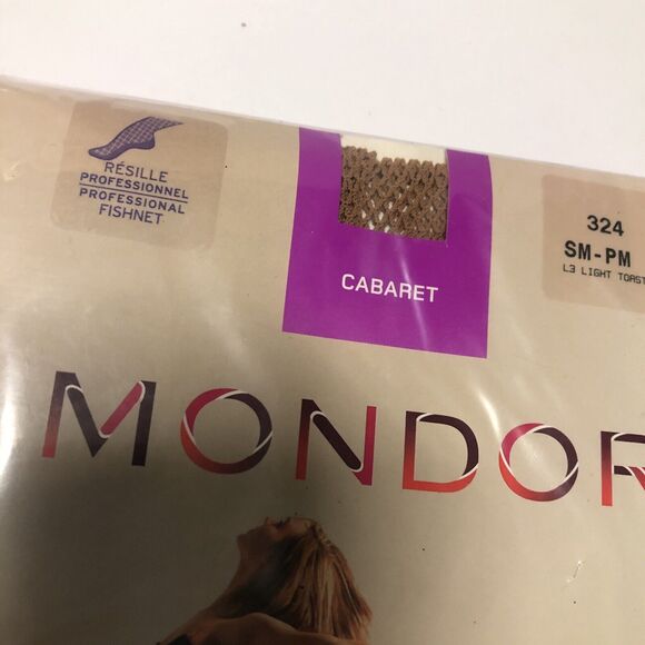 Mondor 324 Professional Fishnet Dance Tights SM-PM L3 Light Torst Pantyhose X 2 - Picture 3 of 8